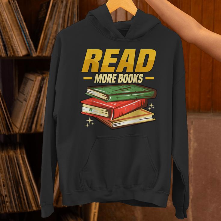 Read More Books Book Worm Library Nerds Librarian Unisex Hoodie