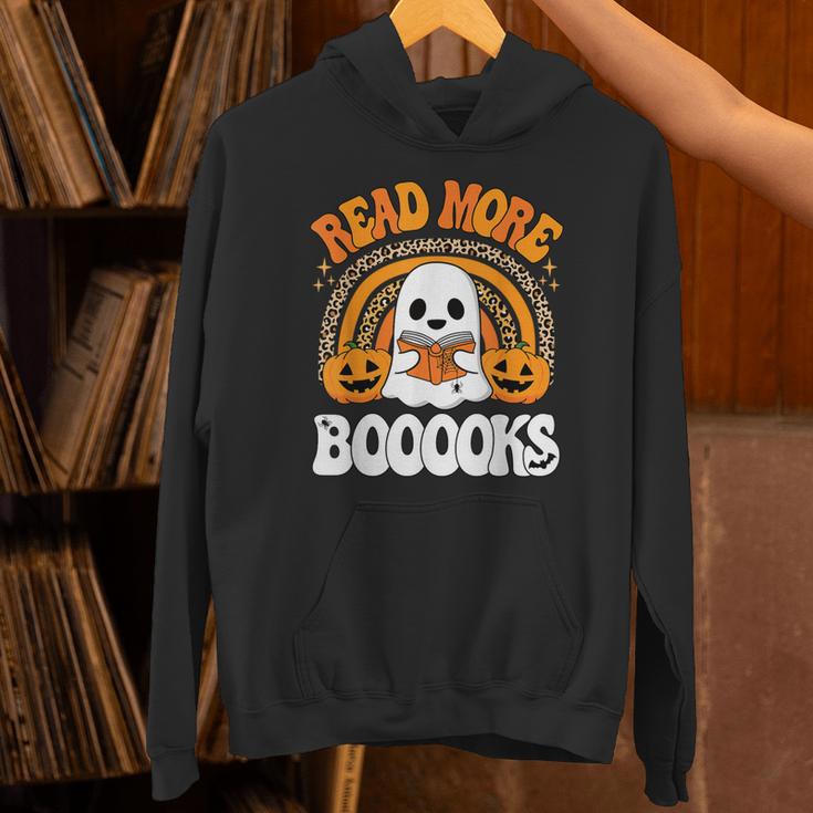 Read More Books Booooks Ghost Pumpkin Cute Teacher Halloween Unisex Hoodie