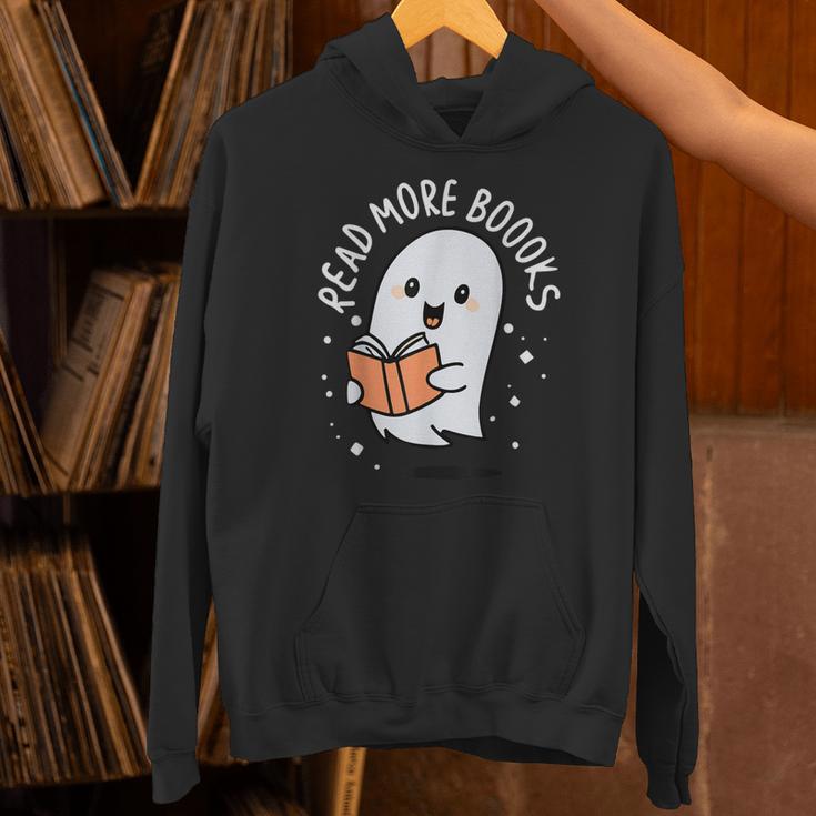 Read More Books Cute Ghost Halloween Teacher Unisex Hoodie