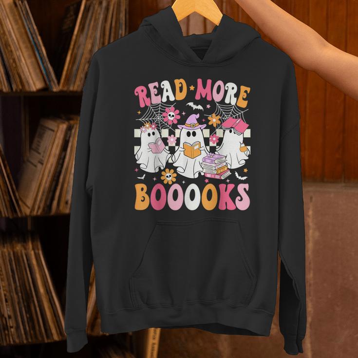 Read More Books Ghosts Reading Book Teacher Halloween Unisex Hoodie
