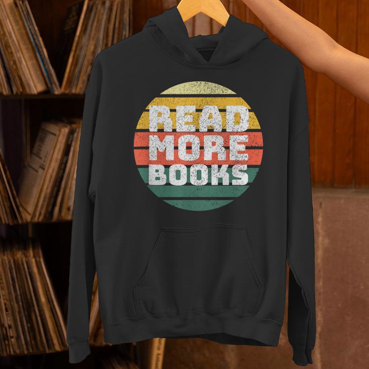 Read More Books Retro Vintage Book Lover Unisex Hoodie Read More Books Retro Vintage Book Lover Unisex Hoodie