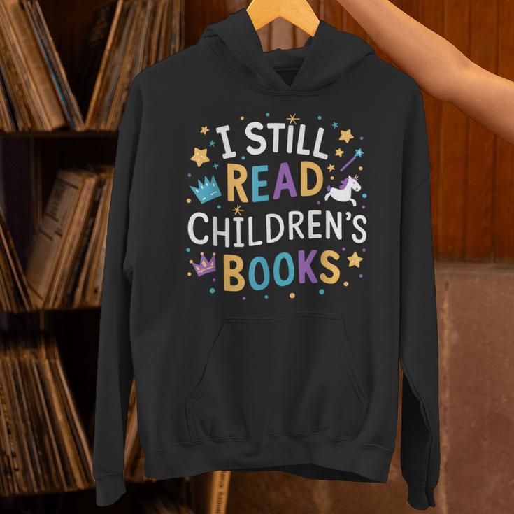 I Still Read Children's Books Library Book Reading Books Unisex Hoodie
