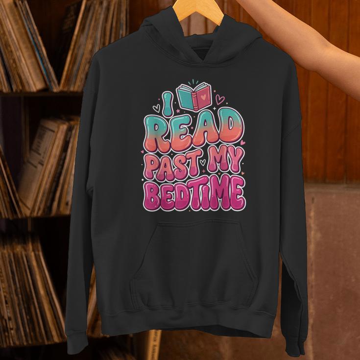 I Read Past My Bedtime Book Lover Bookworm Unisex Hoodie