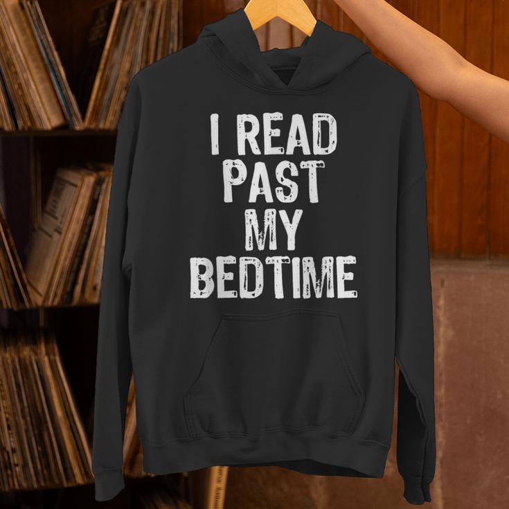 I Read Past My Bedtime Book Lover Reader T-Shirt Unisex Hoodie