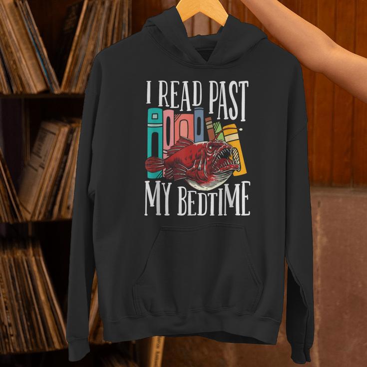 I Read Past My Bedtime Bookworm Book Lovers Unisex Hoodie
