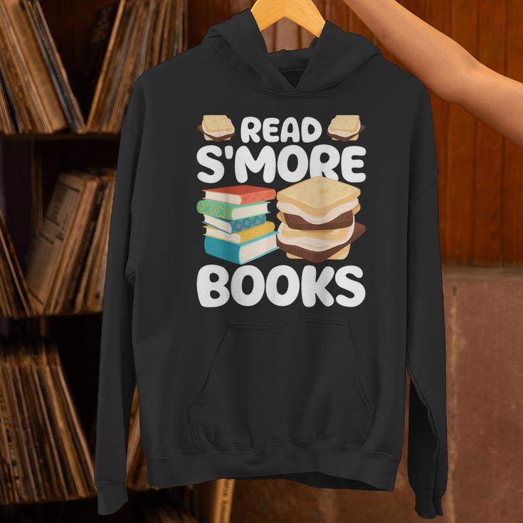 Read S'More Books Camping Reading Bookworm Book Lover Unisex Hoodie Read S'More Books Camping Reading Bookworm Book Lover Unisex Hoodie