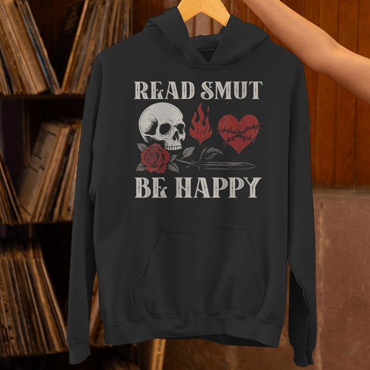 Read Smut Be Happy Dark Romance Merch Smutt Book Lover Women Unisex Hoodie Read Smut Be Happy Dark Romance Merch Smutt Book Lover Women Unisex Hoodie