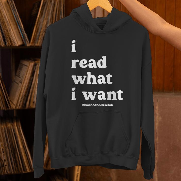 I Read What I Want Banned Books Club For Bibliophile Reading Unisex Hoodie