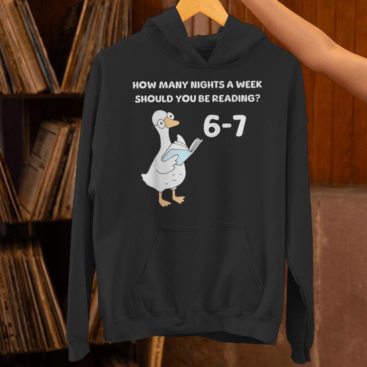 Reading 6-7 Silly Goose Read Books Bookish Bookworm Unisex Hoodie Reading 6-7 Silly Goose Read Books Bookish Bookworm Unisex Hoodie