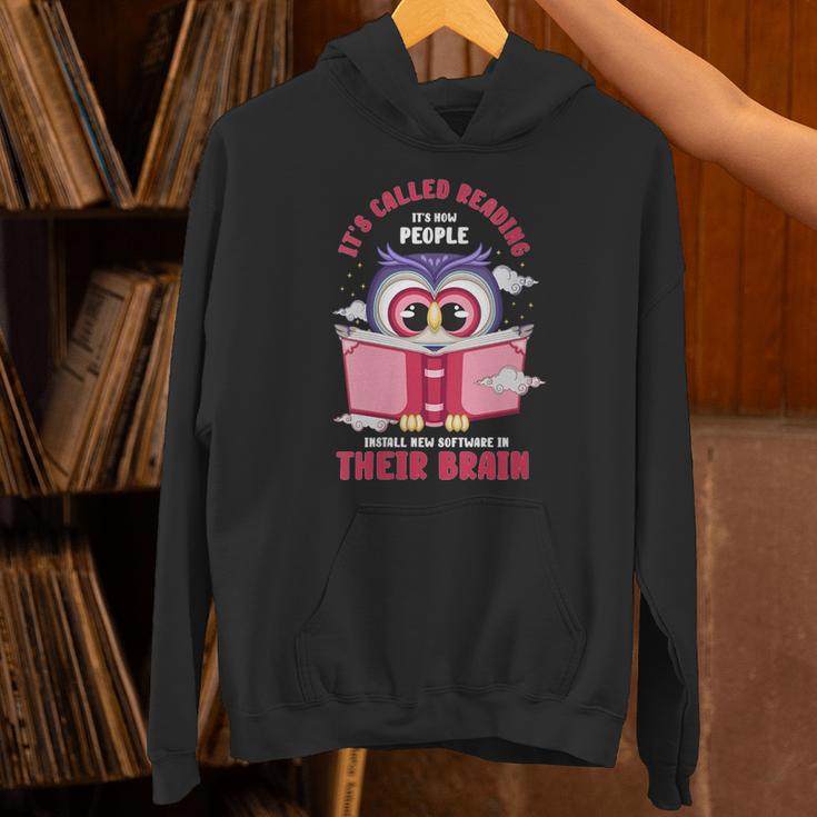 Reading Books Or It's Called Reading It's How People Install Unisex Hoodie