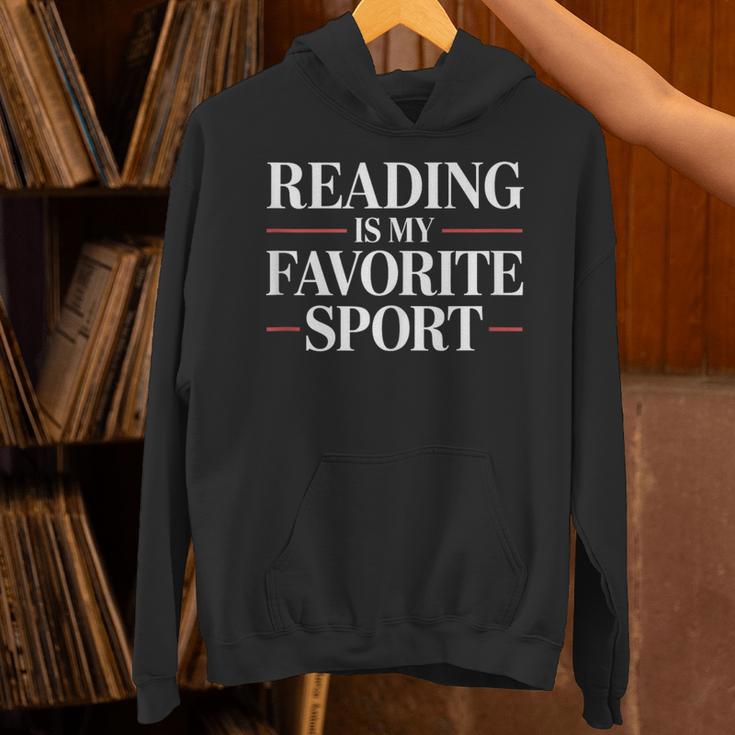 Reading Is My Favorite Sport Book Lovers Unisex Hoodie