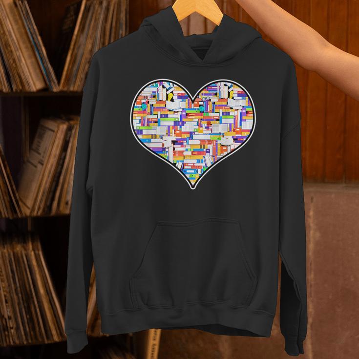 Reading Library Books Lover Heart Librarian Awesome Cute Unisex Hoodie
