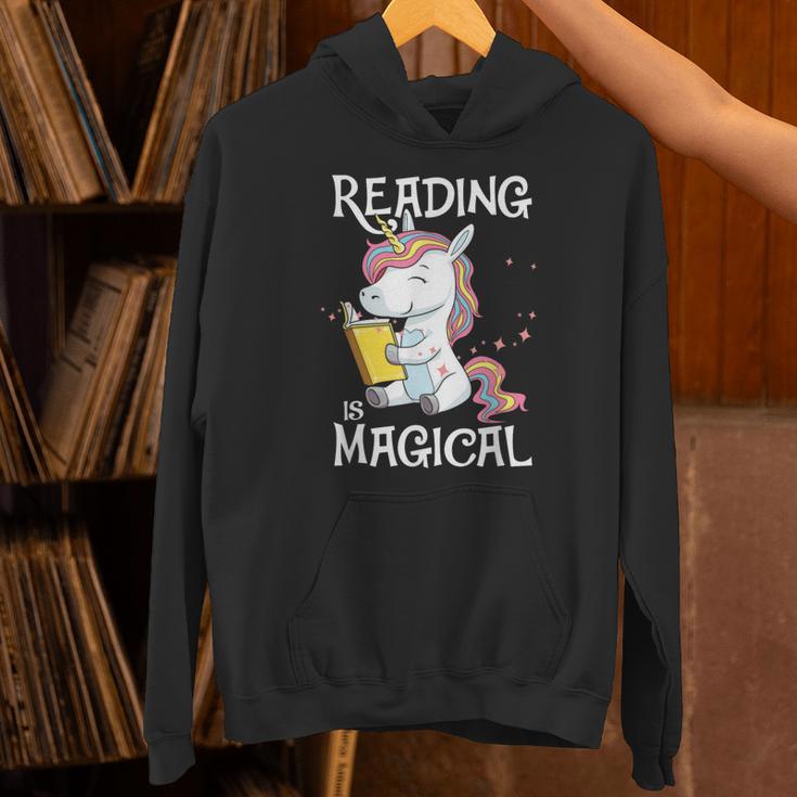 Reading Is Magical Book Lover Unicorn English Teacher Girls Unisex Hoodie Reading Is Magical Book Lover Unicorn English Teacher Girls Unisex Hoodie