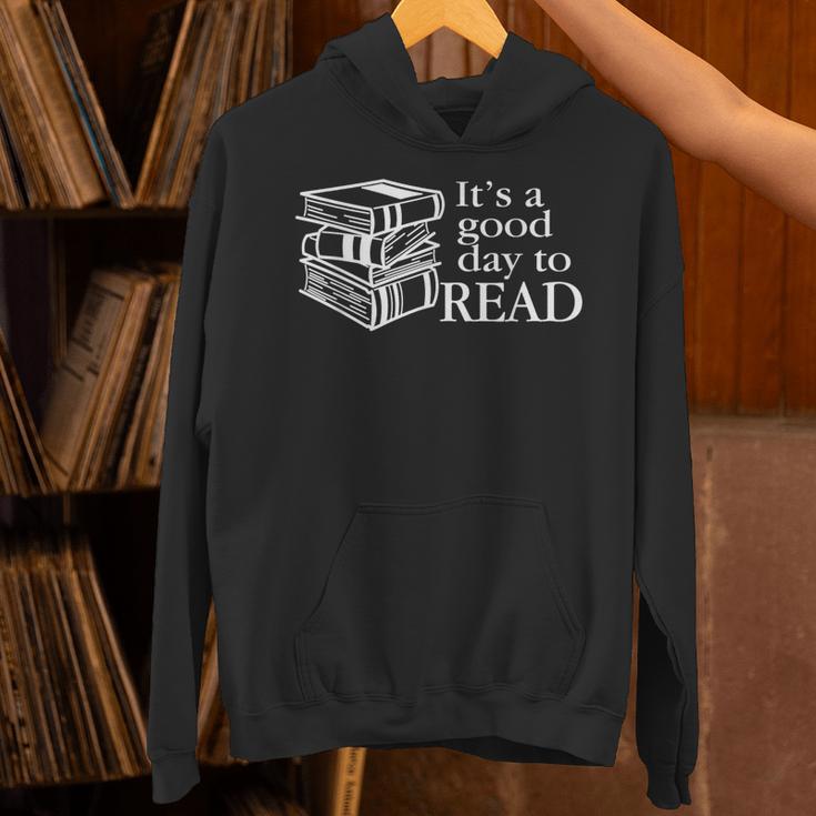 Reading Men Women Kids Books It's A Good Day To Read Unisex Hoodie
