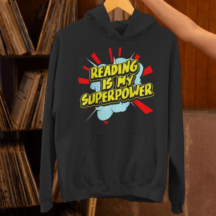 Reading Is My Superpower For a Book Lovers Readers Reading Unisex Hoodie