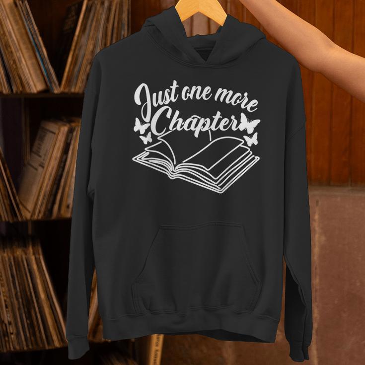 Reading Women Girls Book Lover Just One More Chapter Unisex Hoodie