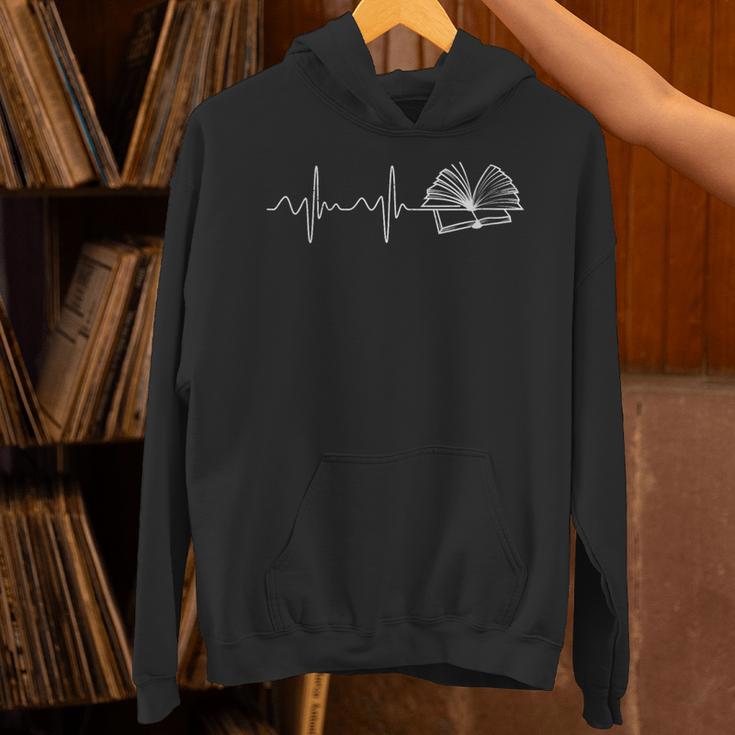Reading Worm Novel Author Heartbeat Heartfreqence Books Unisex Hoodie