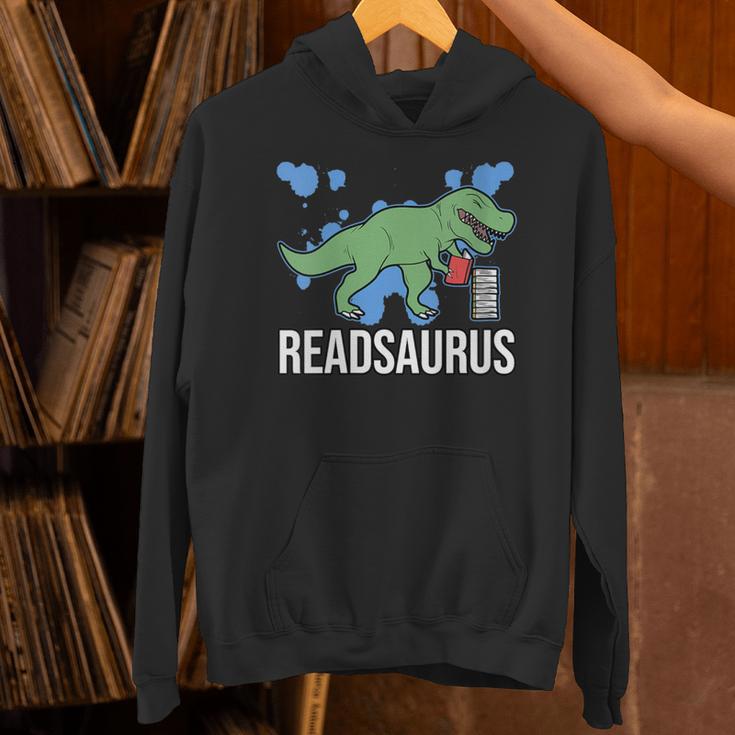 Readsaurus Reader Book Tyrannosaurus T-Rex Dinosaur Jurassic Unisex Hoodie