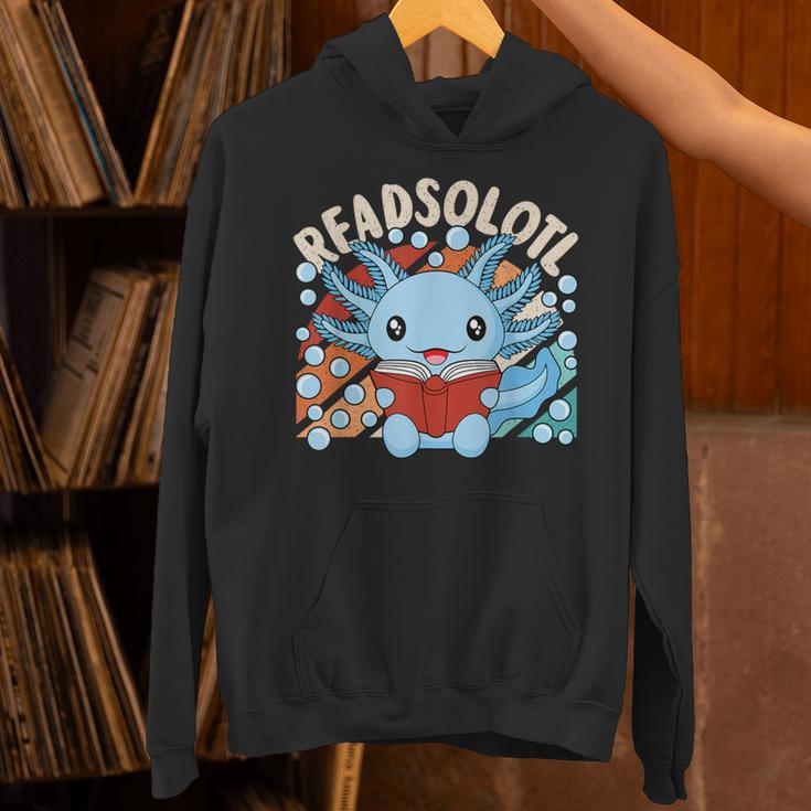 Readsolotl Axolotl Axolotl Lover Kawaii Reading Book Unisex Hoodie Readsolotl Axolotl Axolotl Lover Kawaii Reading Book Unisex Hoodie