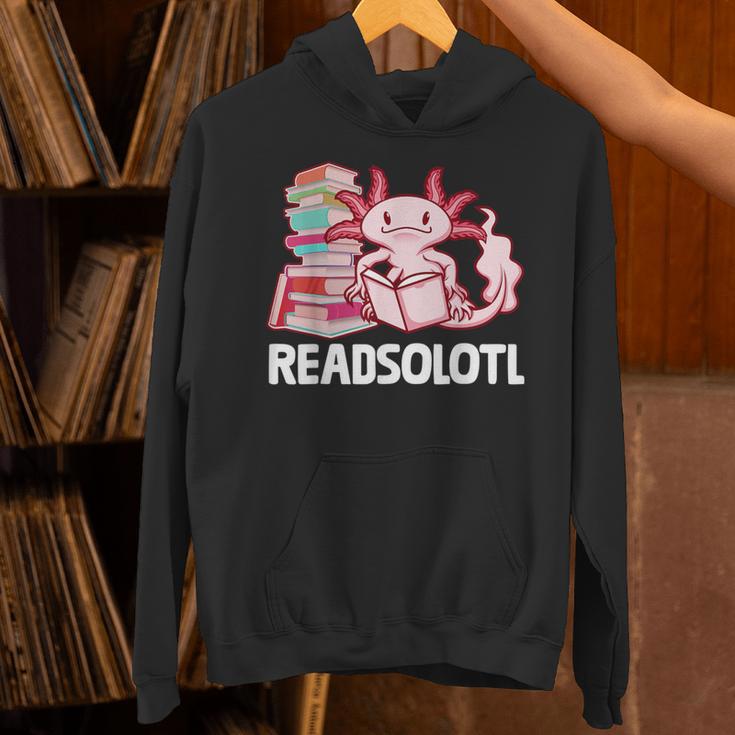 Readsolotl Axolotl Reading Fish Books Lizard Unisex Hoodie Readsolotl Axolotl Reading Fish Books Lizard Unisex Hoodie