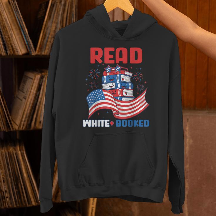 Red And Booked 4th Of July Patriotic Book Lover Art Unisex Hoodie Red And Booked 4th Of July Patriotic Book Lover Art Unisex Hoodie