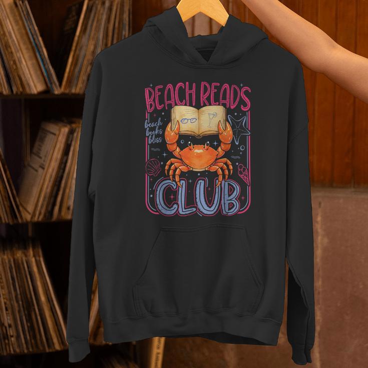 Retro Beach Reads Club Crab Summer Vacation Book Girl Hawaii Unisex Hoodie Retro Beach Reads Club Crab Summer Vacation Book Girl Hawaii Unisex Hoodie