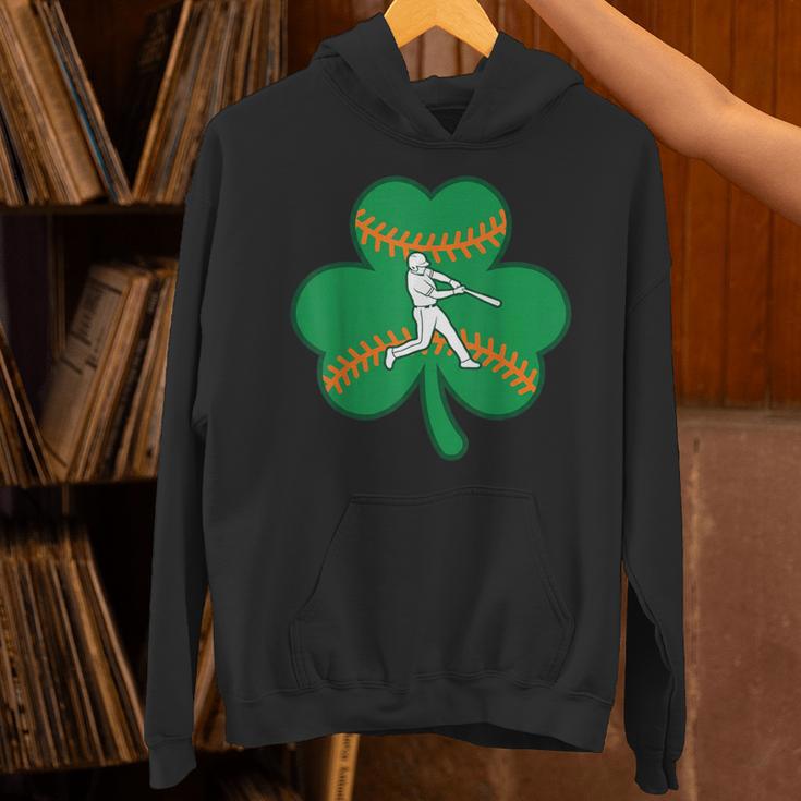 Retro Shamrock Baseball St Patricks Day Men Women Boys Girls Unisex Hoodie
