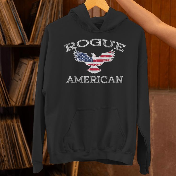 Rogue America ユーズド加工 アメリカ国旗 イーグル パーカー