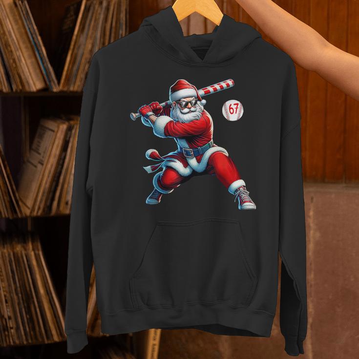 Santa Baseball Six Seven 6 7 Meme Christmas Men Boys Player Unisex Hoodie