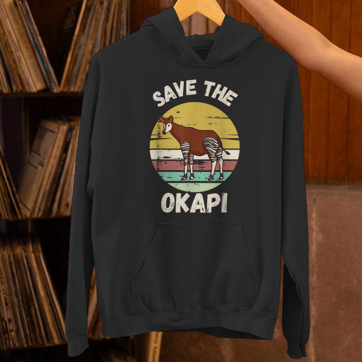 Save The Okapi コンゴキリン オカピ パーカー