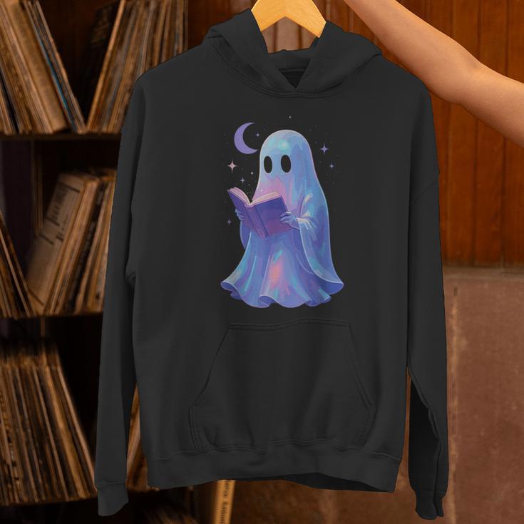 Scary Reading Book Lovers Halloween Costume Pastel Ghost Unisex Hoodie Scary Reading Book Lovers Halloween Costume Pastel Ghost Unisex Hoodie