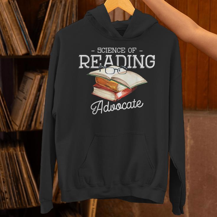 Science Of Reading Advocate Books Literature Book Reader Unisex Hoodie