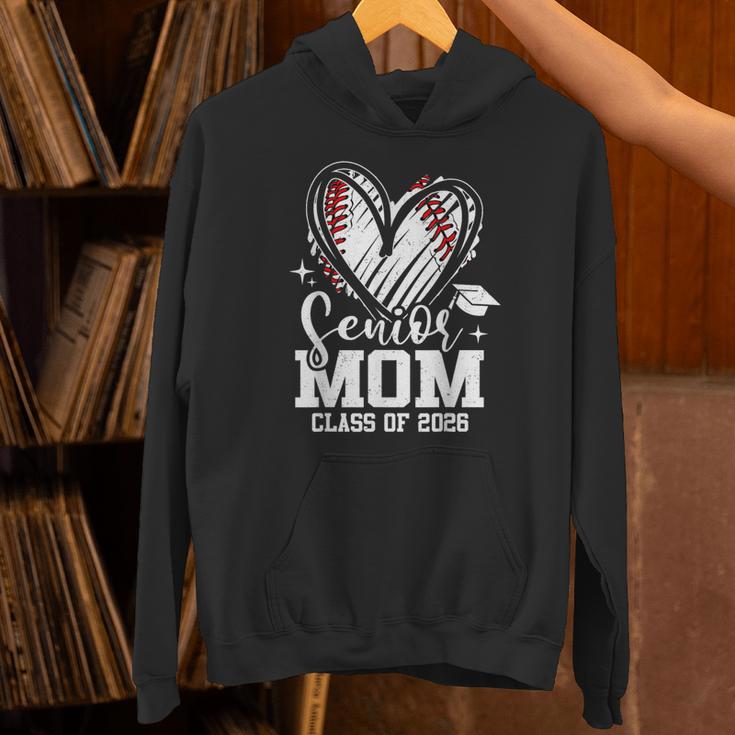 Senior Mom Class Of 2026 Baseball Graduation Heart Unisex Hoodie