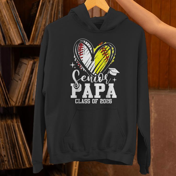 Senior Papa Class Of 2026 Baseball Softball Graduation Heart Unisex Hoodie Senior Papa Class Of 2026 Baseball Softball Graduation Heart Unisex Hoodie