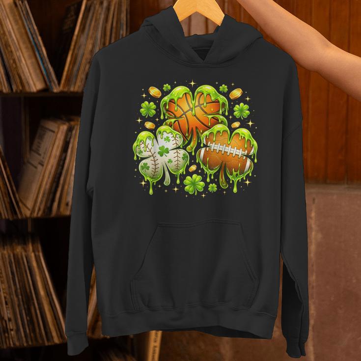 Shamrock Basketball Baseball Drip St Patrick's Day Boys Men Unisex Hoodie Shamrock Basketball Baseball Drip St Patrick's Day Boys Men Unisex Hoodie