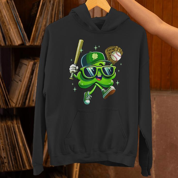Shamrock Lucky Clover Baseball Patricks Day Family Matching Unisex Hoodie