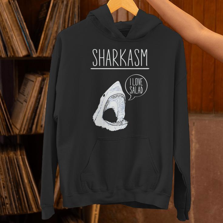 Sharkasm I Lovealad面白い皮肉なシャークスタジオ 長袖tシャツ パーカー
