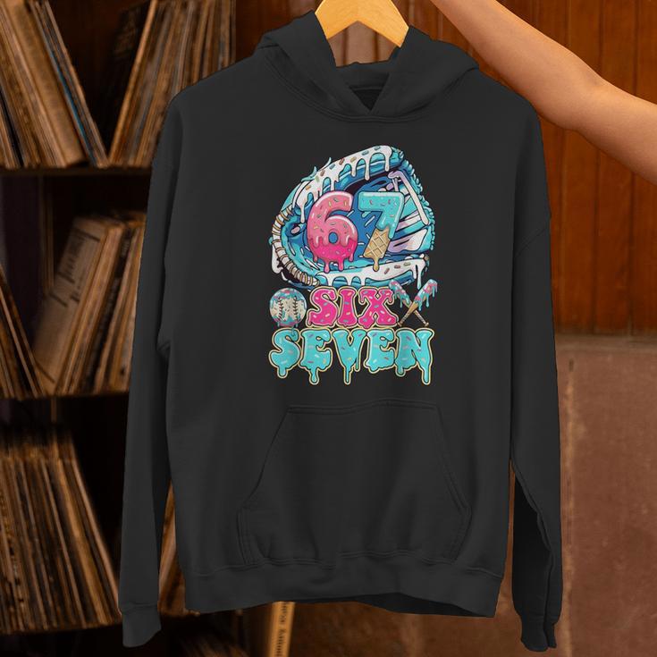 Six Seven 67 Ice Cream Drip Baseball For Boy Kids Youth Unisex Hoodie Six Seven 67 Ice Cream Drip Baseball For Boy Kids Youth Unisex Hoodie