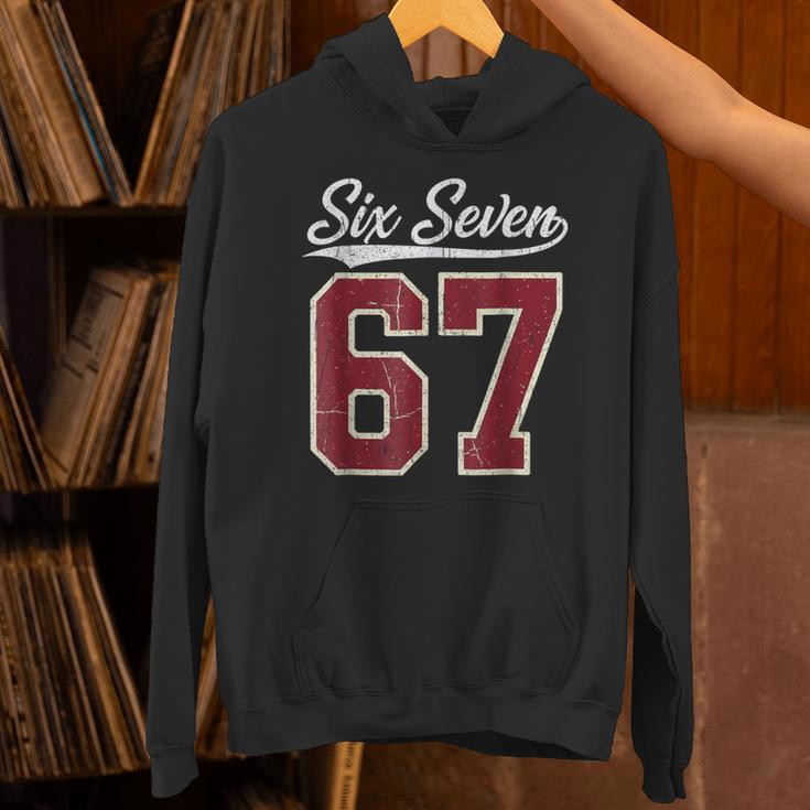 Six Seven Meme Boys Girls Kids 67 Baseball Jersey Unisex Hoodie Six Seven Meme Boys Girls Kids 67 Baseball Jersey Unisex Hoodie