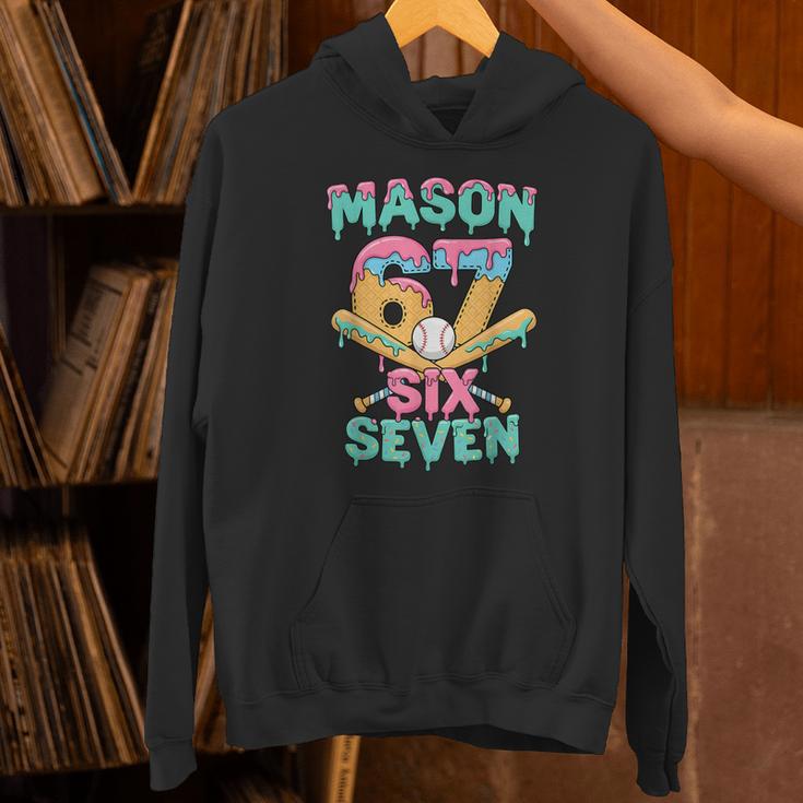 Six Seven Meme Mason Ice Cream Drip Baseball Number 67 Unisex Hoodie Six Seven Meme Mason Ice Cream Drip Baseball Number 67 Unisex Hoodie
