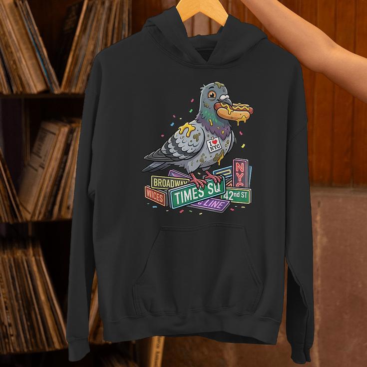 Smart Pigeon Sitting On Book Stack Unisex Hoodie