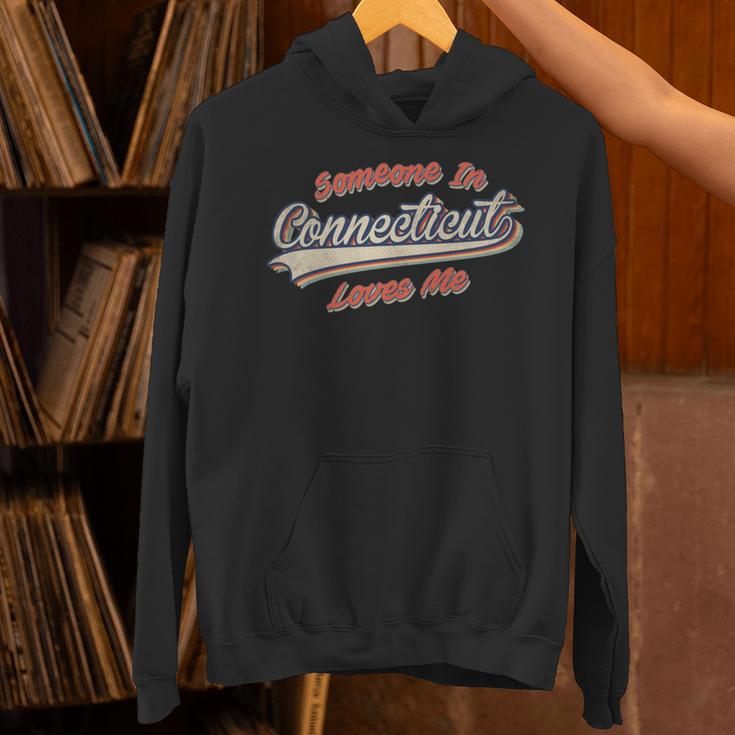 Someone In Connecticut Loves Me レトロ ステート ヴィンテージ 長袖tシャツ パーカー