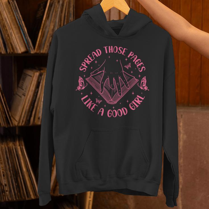 Spread Those Pages Like A Good Girl Reading Book Lover Unisex Hoodie