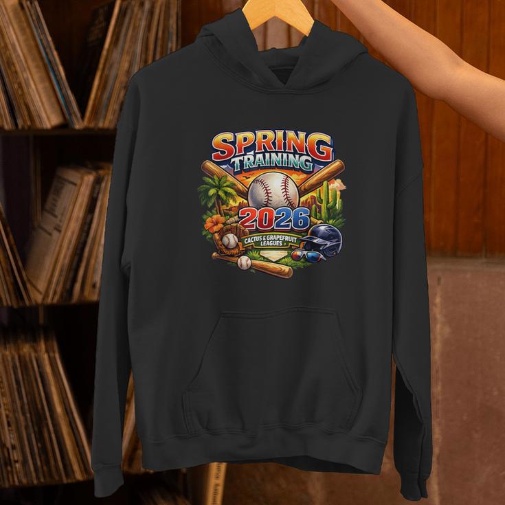 Spring Training 2026 Baseball Fan Retro Palm Cactus Unisex Hoodie