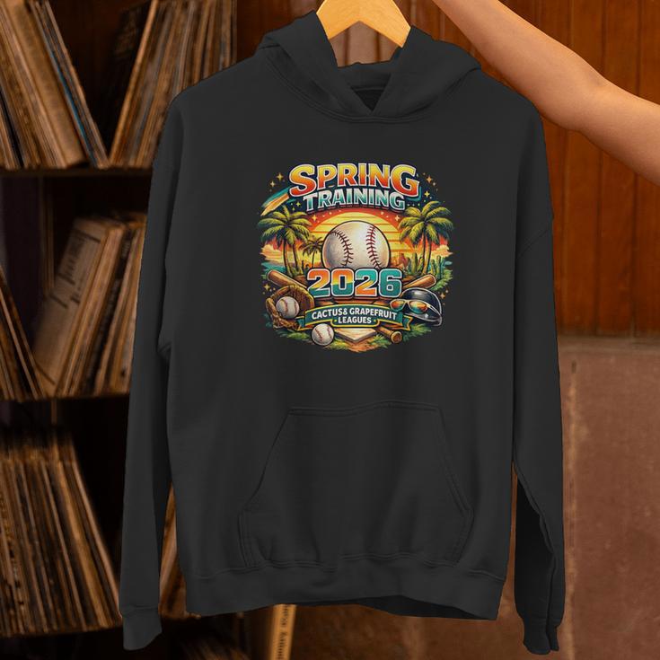 Spring Training 2026 Retro Baseball Palm Cactus Unisex Hoodie