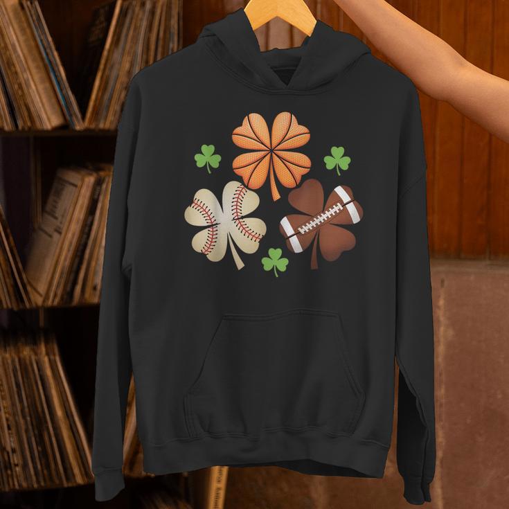 St Patricks Day Shamrock Basketball Baseball Irish Boys Men Unisex Hoodie St Patricks Day Shamrock Basketball Baseball Irish Boys Men Unisex Hoodie