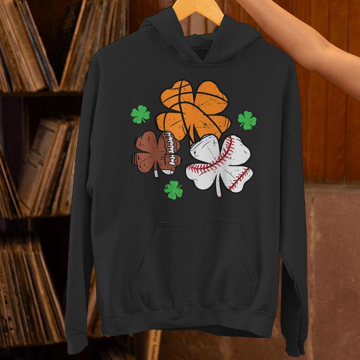 St Patricks Day Shamrock Basketball Baseball Men Boys Kids Unisex Hoodie St Patricks Day Shamrock Basketball Baseball Men Boys Kids Unisex Hoodie