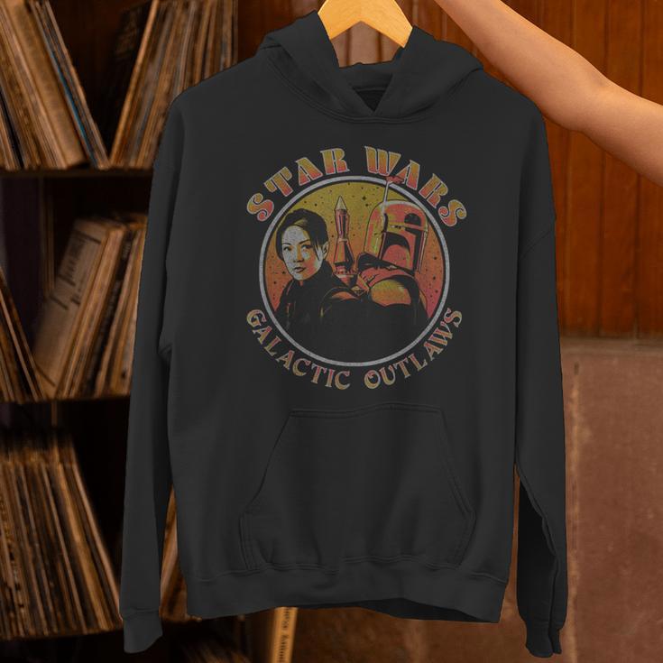 Star Wars The Book Of Boba Fett Galactic Outlaws Vintage Unisex Hoodie