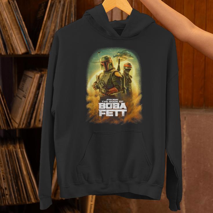 Star Wars The Book Of Boba Fett Group Shot Desert Poster Unisex Hoodie