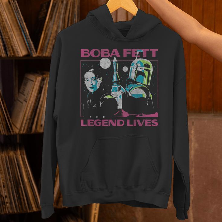 Star Wars The Book Of Boba Fett The Legend Lives Retro Unisex Hoodie Star Wars The Book Of Boba Fett The Legend Lives Retro Unisex Hoodie